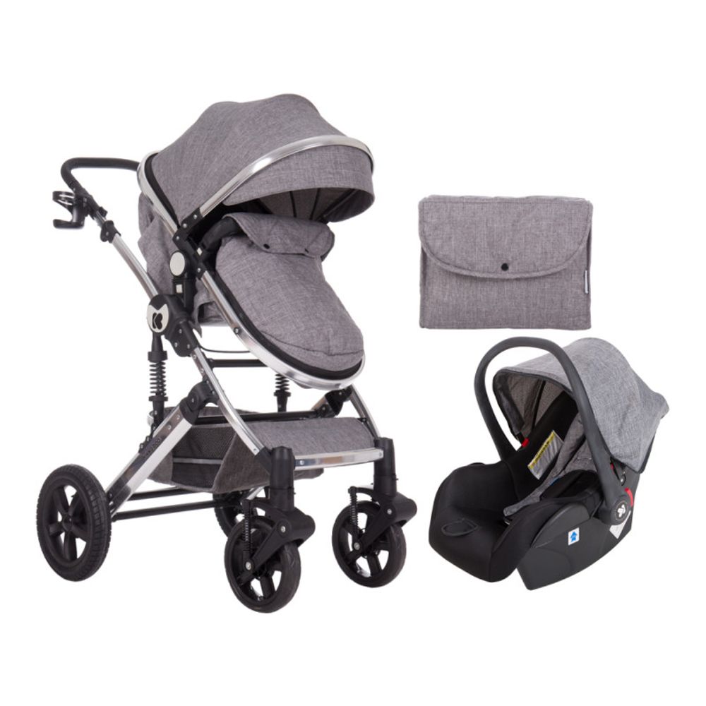 Kikka Boo Kolica Darling 3U1, Grey - Siva slika 2
