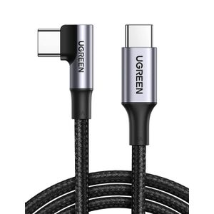 Kabel UGREEN, USB-C 2.0 (M) na kutni USB-C 2.0 (M), 5A, kutni 90°, 2m