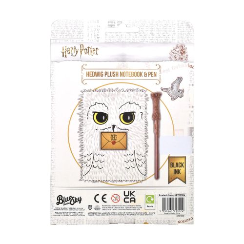 Plush Bilježnica i Olovka Harry Potter Hedwig slika 4