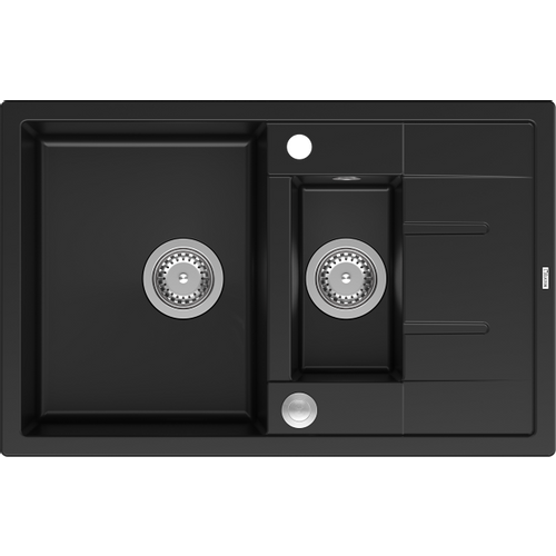 Quadron sudoper MORGAN 156 čisto crna/čelik s daljinskim upravljanjem slika 1