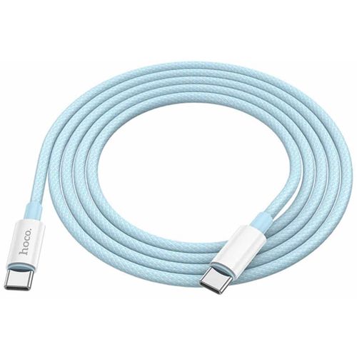 HOCO - podatkovni kabel (X68 True Color) - USB Type-C na USB Type-C 100W 3A, 200 cm - plavi slika 2