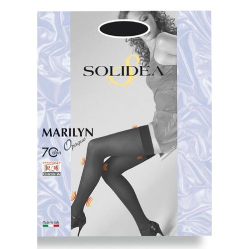 Solidea Marilyn Tamne mat čarape bez podvezica ravnog tkanja od 70 dena slika 1