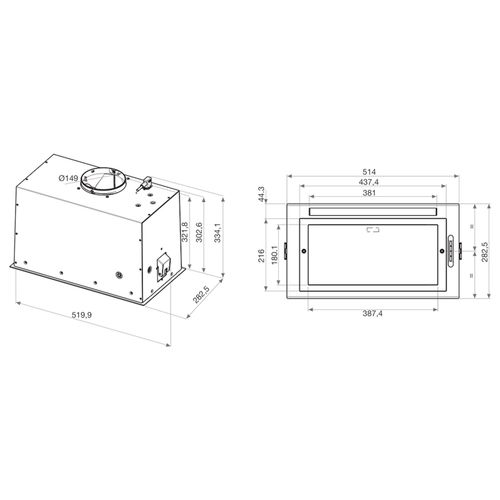 Whirpool WCT363FL Ugradni aspirator slika 5