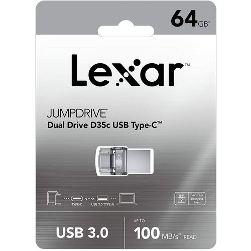 Lexar JumpDrive D35c 64GB OTG Dual Type-C and Type-A USB 3.0 flash drive slika 7