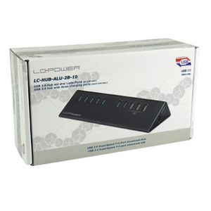 USB LC Power LC-HUB-ALU-2B-10 HUB 7+3port USB3.0 Aluminium