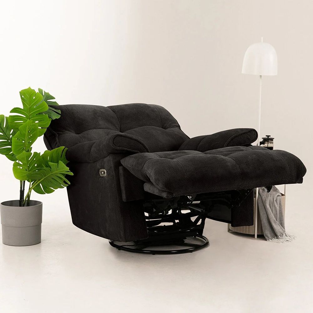 Električni Relax Fotelja - Crna slika 4