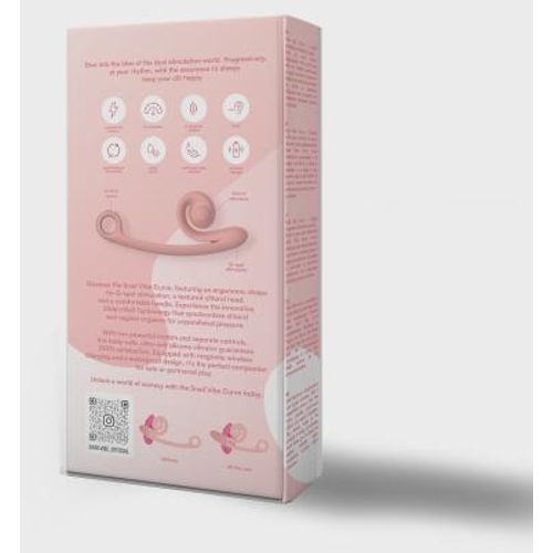 Snail Vibe Curve Duo Vibrator - Peachy Pink slika 5