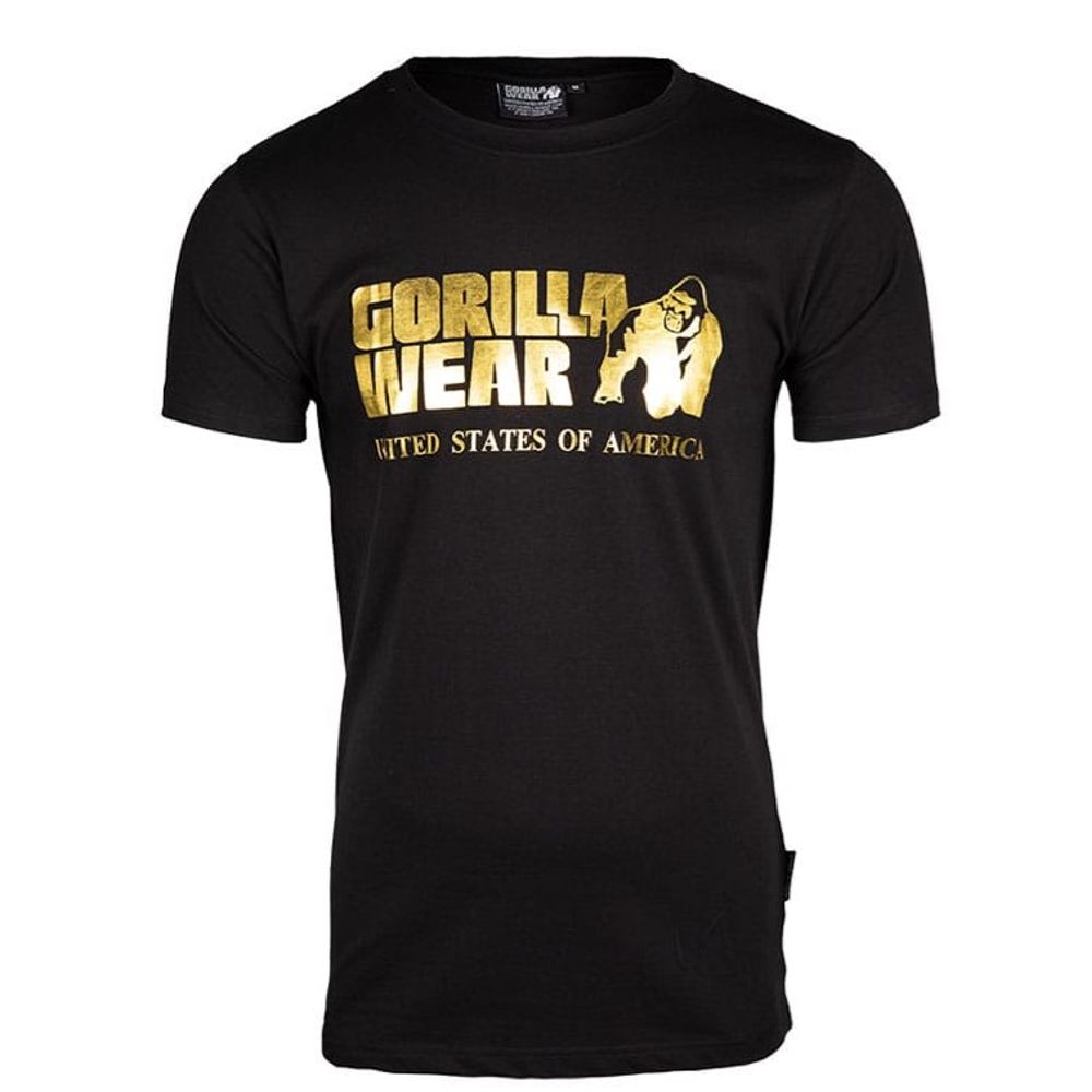 Gorilla Wear CLASSIC Majica, Crno/Zlatna slika 2