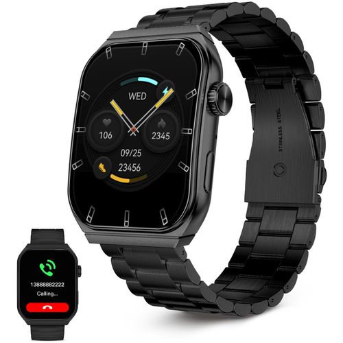 KSIX, smartwatch Olympo, AMOLED 1,96” zaslon, 2 remena, 5 dana aut., crni slika 1