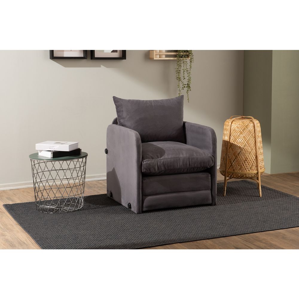 Saga Single - Siva 1-Mjesta Sofa-Krevet slika 2