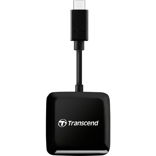 Transcend TS-RDC3 SD/microSD Card Reader, USB 3.2 Gen 1, Black, Type C slika 1