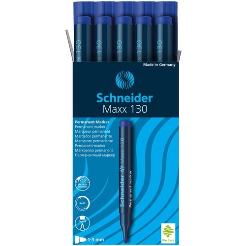 Flomaster Schneider, permanent marker, Maxx 130, 1-3 mm, plavi slika 3