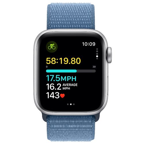Apple Watch SE 3 GPS (MRE33SE/A) 40mm Silver with Winter Blue Sport Loop pametni sat slika 6