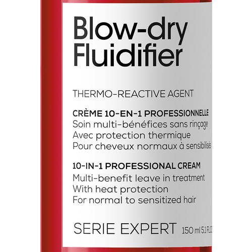 Loreal Professionnel Paris Blow Dry Fluidifier 10 u 1 profesionalna višenamenska krema sa zaštitom od toplote za normalnu i osetljivu kosu 150ml slika 7
