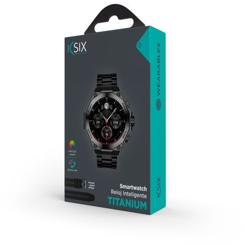 KSIX, smartwatch Titanium, AMOLED 1,43” zaslon, 2 remena, 5 dana aut., crni slika 11