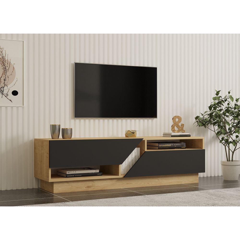Yaprak TV komoda Sapphire, 160 cm, antracit slika 1