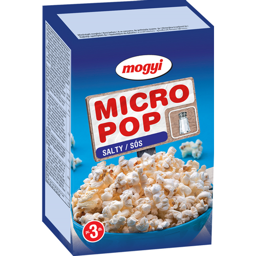 Mogyi Micro pop - kokice, slane 3x100 gr XXL slika 1