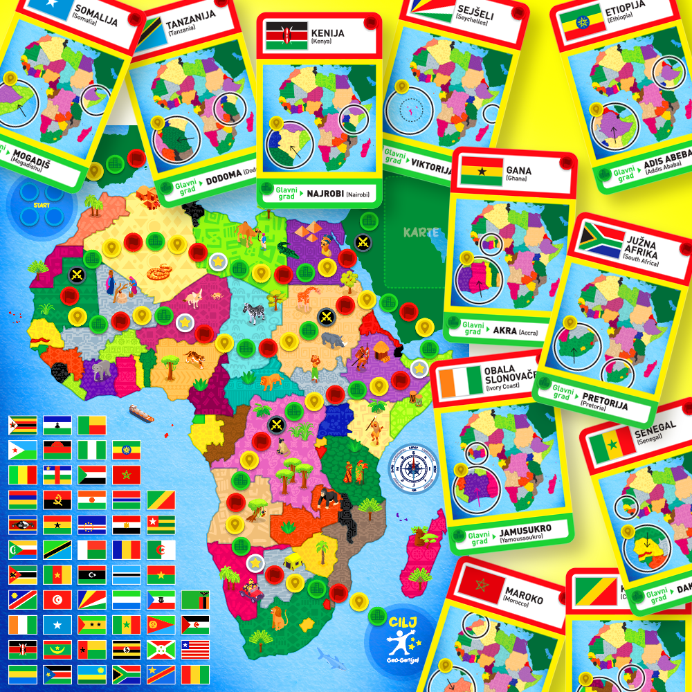 Kumaro Društvena igra Geo Genije! - Afrika slika 5