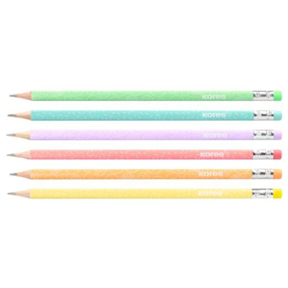 Kores Olovka grafitna 6/1 sa gum. PASTEL slika 2