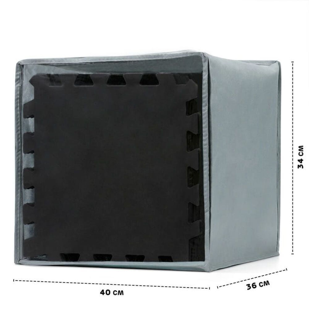 Kinderkraft Podloga za igru LUNO 150x180cm, Black slika 13