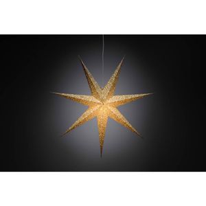 Konstsmide 2912-280 božićna zvijezda   žarulja, LED zlatna  s izrezanim motivima, s prekidačem