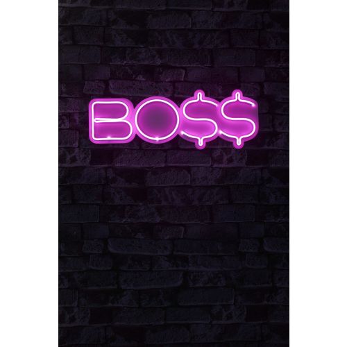 Wallity Ukrasna plastična LED rasvjeta, BOSS - Pink slika 9