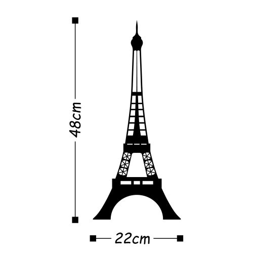 Wallity Metalna zidna dekoracija, Eiffel Tower slika 3