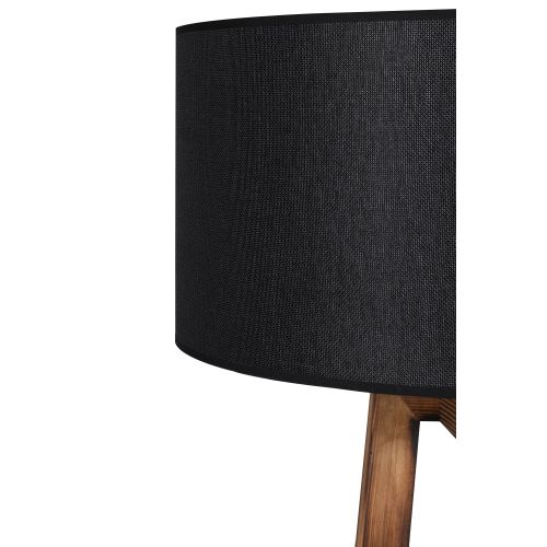 Maçka Yanık Ahşap Lambader Silindir Hasır Siyah Abajurlu Brown
Black Floor Lamp slika 9