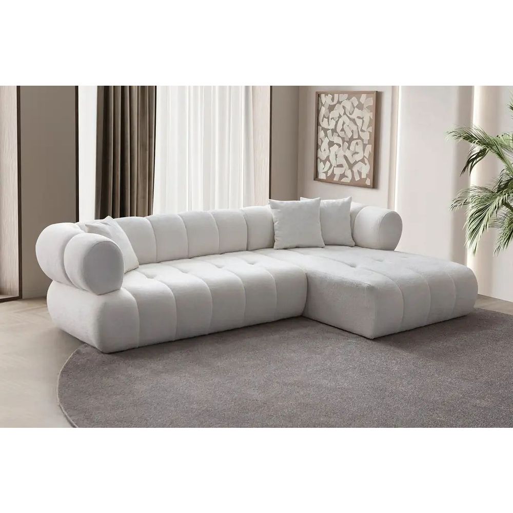 Ugaona Sofa Petra Desna - Bijela slika 1