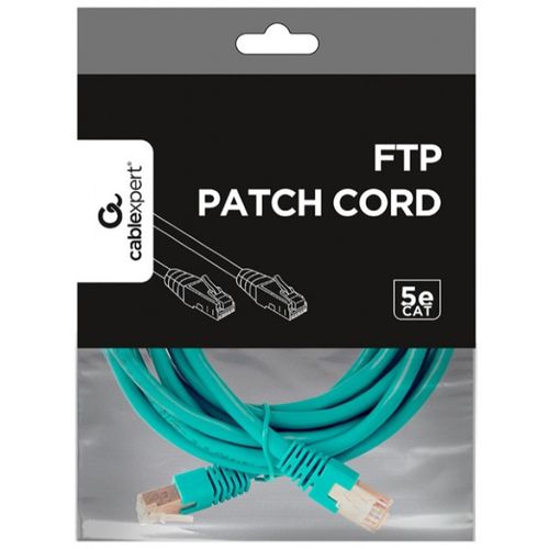 PP22-2M/G Gembird Mrezni kabl FTP Cat5e Patch cord, 2m green slika 4