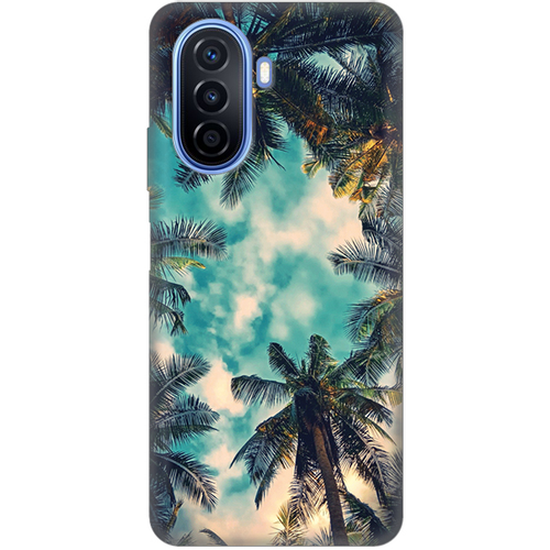 Torbica Silikonska Print Skin za Huawei Nova Y70/Y70 Plus Palm tree slika 1