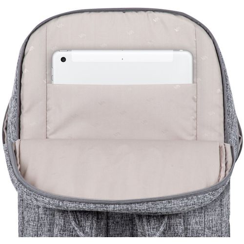 Ruksak RivaCase 15.6" Anvik 7962 Light Grey laptop backpack slika 6
