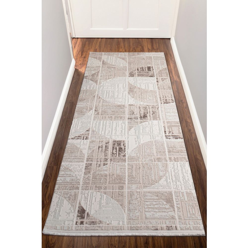 Elex 5207 Smeđi Tepih za Hol (100 x 450 cm) slika 1