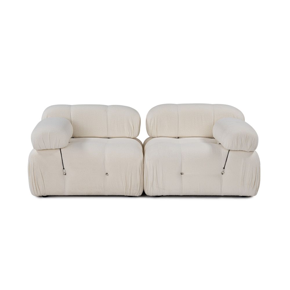 Bubble 2 Sjedala (L1-1R) - Krem Krem Sofa slika 3