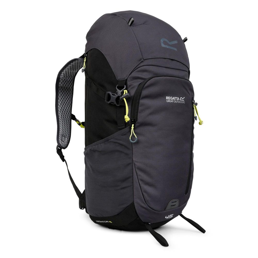 Regatta Ruksak za planinarenje Highton V2 45l Black/Seal Grey slika 1