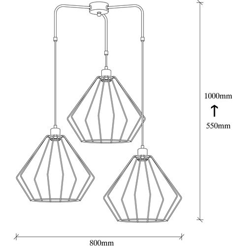 Maden - 4531 Black Chandelier slika 3