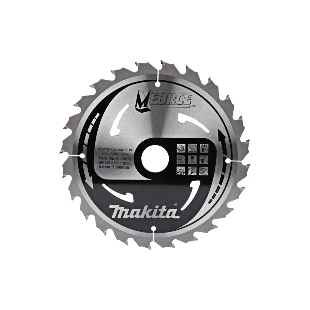 Makita - List / ploča za pilu M-Force 210x30 24Z (za drvo) B-32057 slika 1
