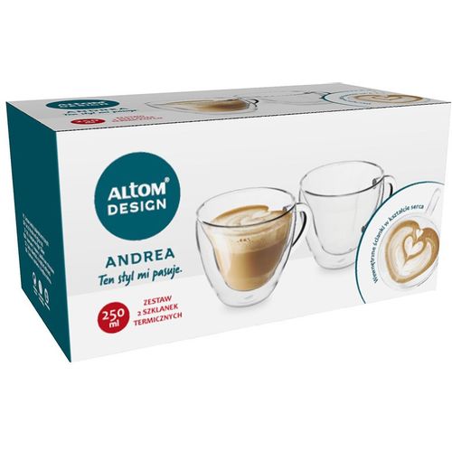 Altom Design termalne čaše + žličice za kavu i čaj Andrea 250 ml - 0103003281 slika 5