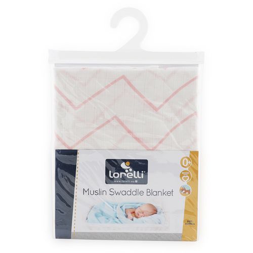 LORELLI SWADDLE BLANKET Dekica od Muslina 80 x 80 Cm Pink Lines slika 3