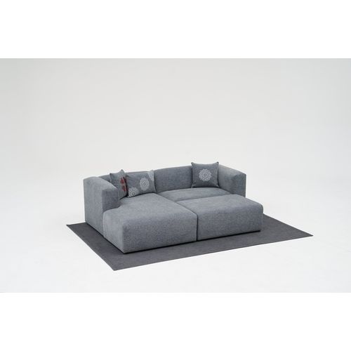 Ugaona Sofa Linden Mini Left - Siva slika 4