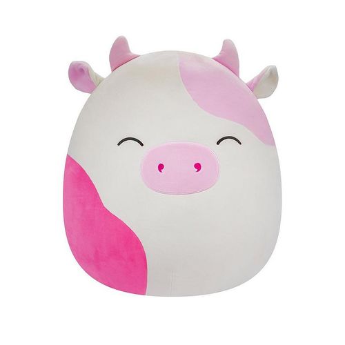 Squishmallows 40cm - caedyn - roza krava zatvorenih očiju slika 1