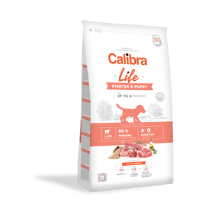 Calibra Dog Life Starter & Puppy Lamb, potpuna i uravnotežena superpremium hipoalergena dehidrirana hrana za štence (do 3 mjeseca), također pogodna za gravidne i kuje koje doje, 12 kg