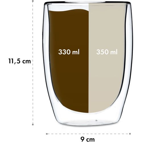 Klarstein Glaswerk Jesolo termo čaše s dvostrukim staklom, Proziran slika 11