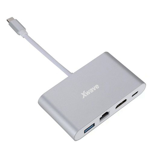 Xwave Adapter USB3.1 Tip-C M na HDMI,USB3.0,RJ45 F slika 3