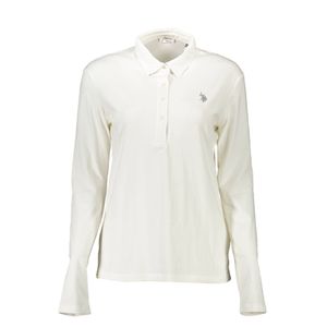 US POLO LONG SLEEVE POLO WOMAN WHITE