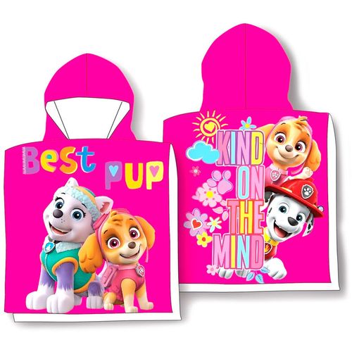 Paw Patrol Best Pup cotton poncho towel slika 1