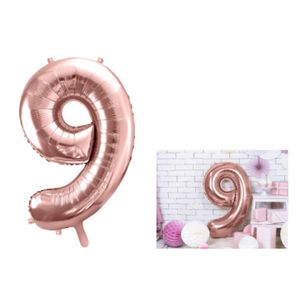 FB1M-9-019R Folijski balon 9 Ružičasto Zlato 86cm