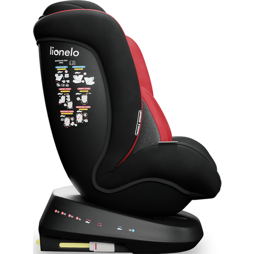 Lionelo Auto-sedište BASTIAAN ONE RED CHILI 360* ISOFIX  0-36kg/0m-12god slika 5