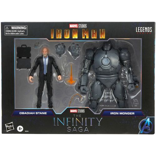 Marvel Legends The Infinity Saga Iron Man Obadiah Stane and Iron Monger set 2 figure 15cm slika 1