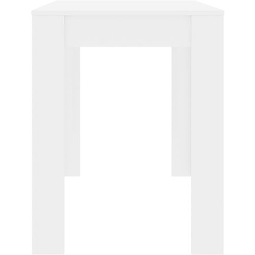 Blagovaonski stol visoki sjaj bijeli 120 x 60 x 76 cm iverica slika 5